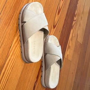 M. Gemi suede slides